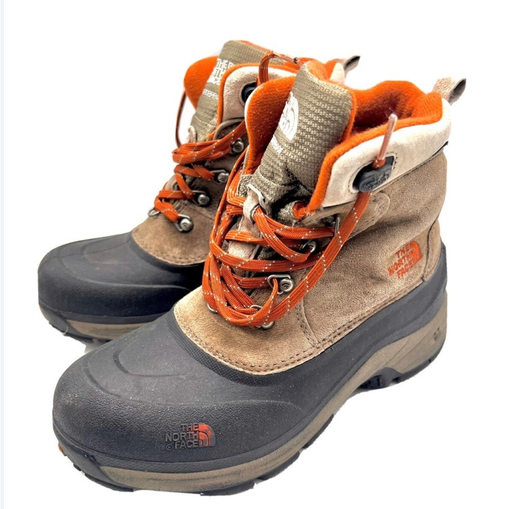 The North Face kids Brown and Orange Boots